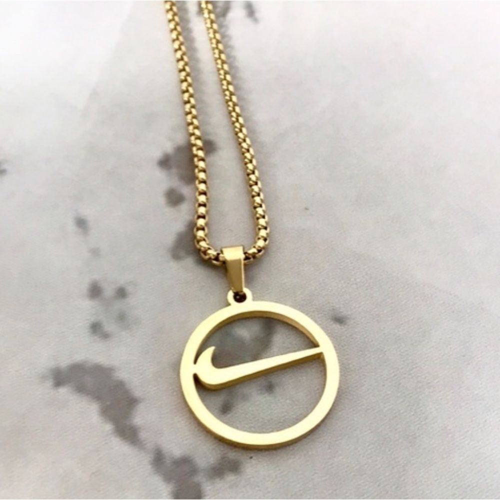 Gold Swoosh Necklace